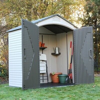 bd7cee9a-5313-48ee-895c-15d3123e5199 Lifetime 7 Ft. x 4.5 Ft. Outdoor Storage Shed
