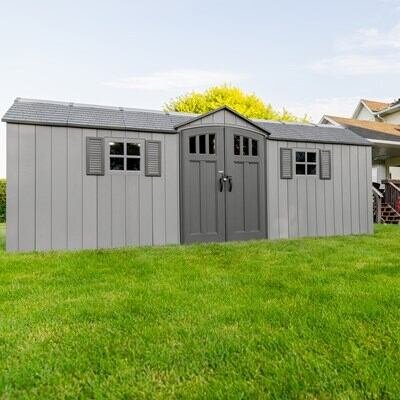 c8528e9f-5d89-4bfc-bd15-b2d59564c4d2 Lifetime 20 x 8 Foot Outdoor Storage Shed