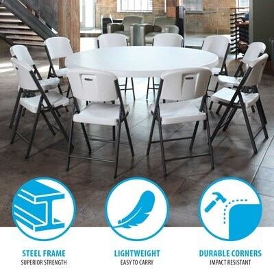 ca9e2b8e-622e-4307-a353-df706b16fdb4 Lifetime 72-Inch Round Tables (12) and Chairs Combo (120) - Commercial
