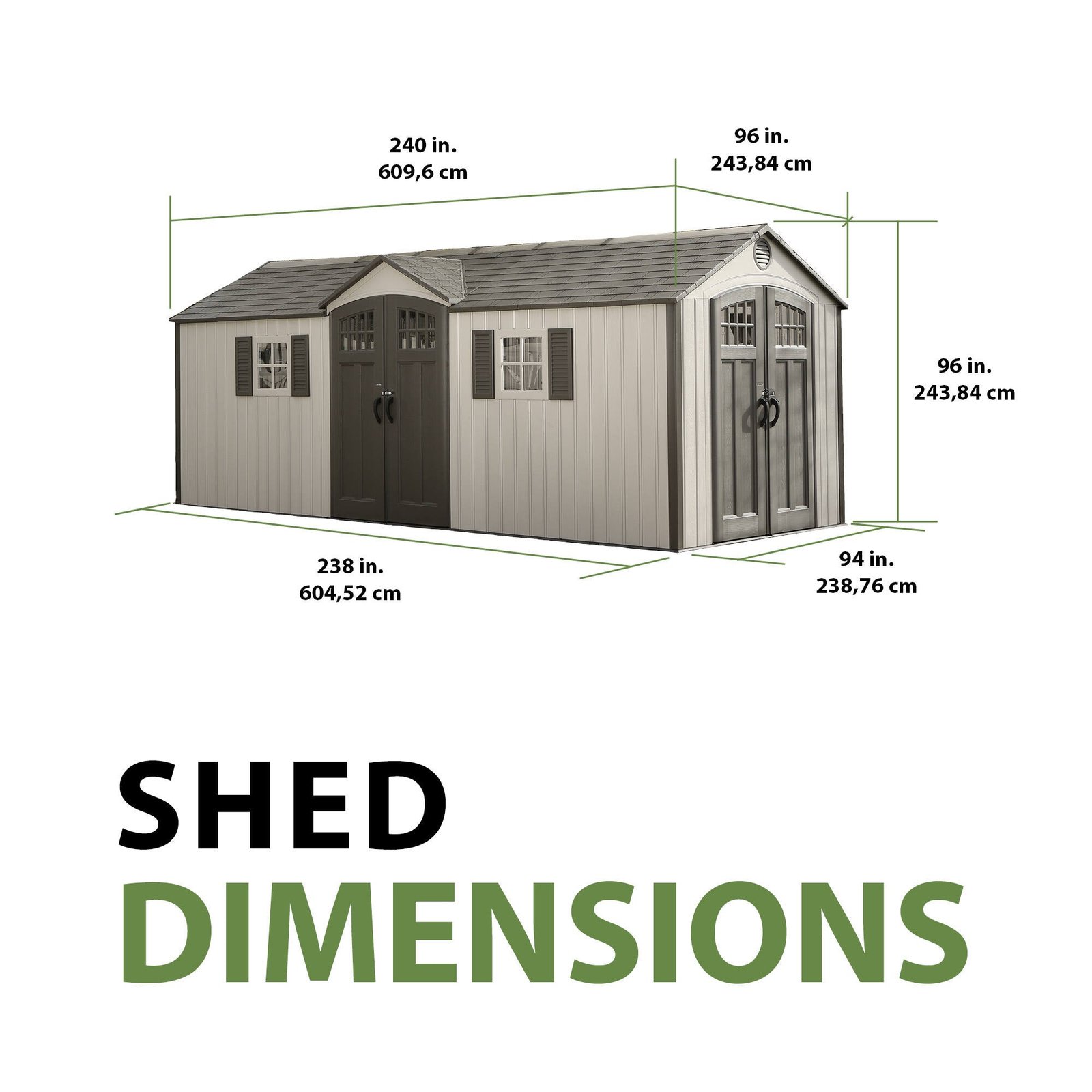 ce086c7a-f1cf-4dc6-b569-e64162a1b29f Lifetime 20 Ft. x 8 Ft. Outdoor Storage Shed