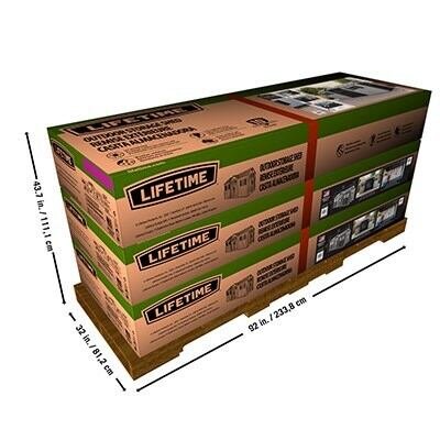 e01208bb-ac62-4d5b-9361-3523859e8d24 Lifetime 15-ft x 8-ft Dual Entry Outdoor Storage Shed