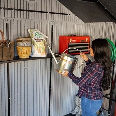 f19c23ef-ab5c-4fcf-a254-5a9495f6b37b Lifetime 15-ft x 8-ft Dual Entry Outdoor Storage Shed