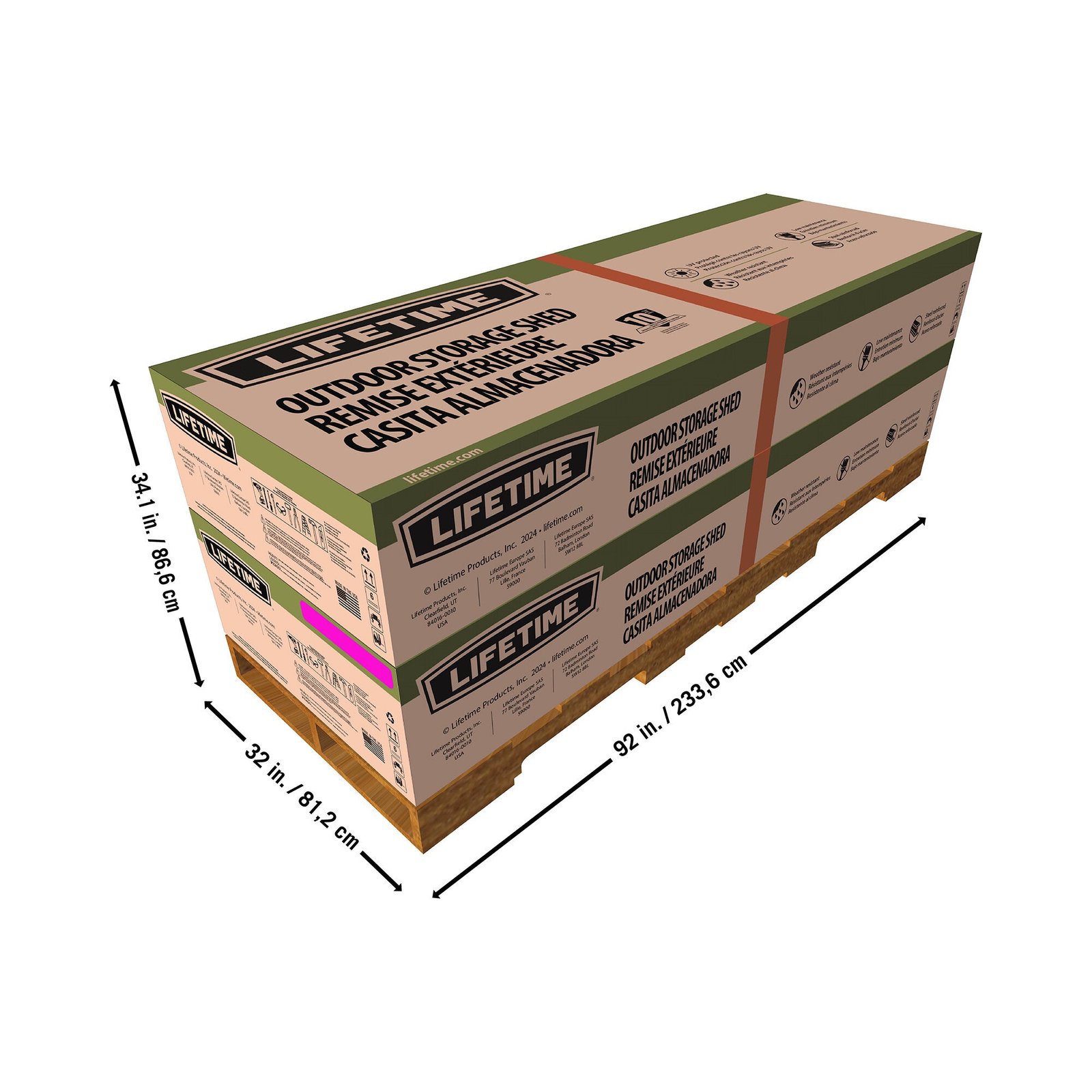 f5cdee0e-47f0-422a-abc6-b922a3fa521b Lifetime 10 Ft. X 8 Ft. Side Entry Outdoor Storage Shed