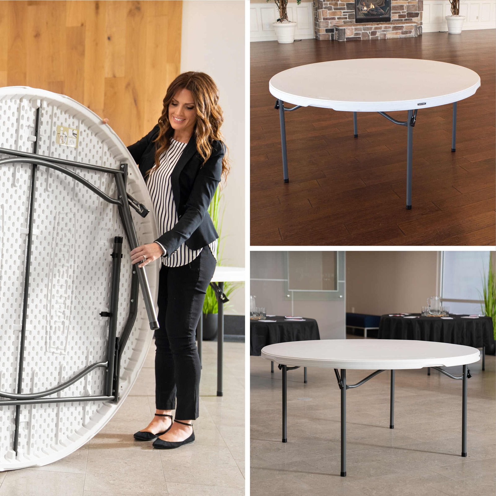 fca35ee9-c483-4f07-92aa-b485e83006b6 Lifetime 60-Inch Round Stacking Tables (4) and Chair (32) Combo