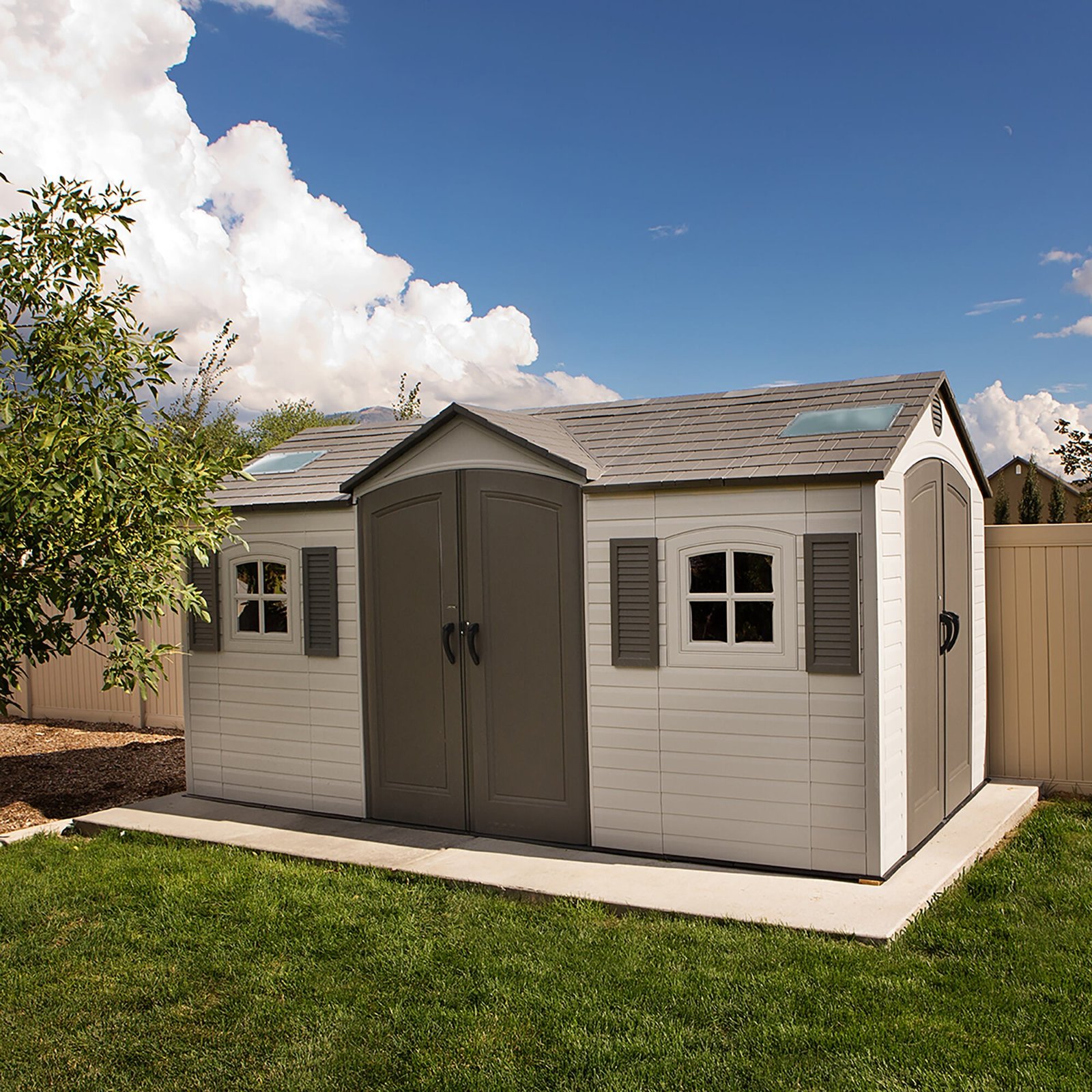 fcc3608c-c1c3-425c-a24e-fa9e9674f8bf Lifetime 15 Ft. x 8 Ft. Outdoor Storage Shed