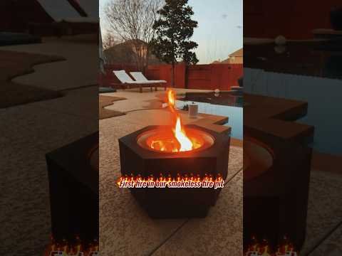 hqdefault_9d3edb38-ec2b-437a-b304-61c5db71b612 SUNJOY 28 Inch Round Stainless Steel Smokeless Fire Pit with PVC Cover and Poker - Black