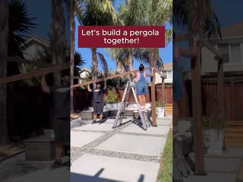hqdefault_bbc874a4-976d-4cf4-8de8-565731dcdcaa SUNJOY 10x12 Modern Metal Pergola Kit with Nature Wood Grain Finish